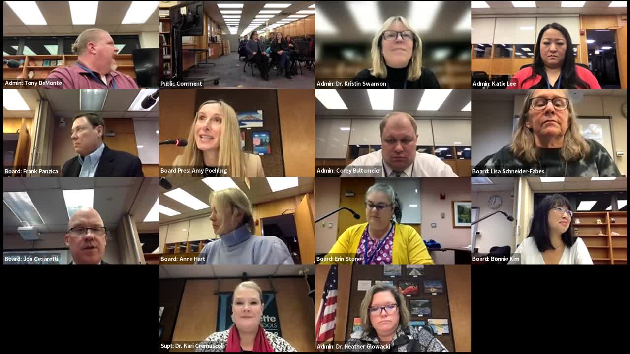 Thumbnail image for School Board Meeting 1/23/23