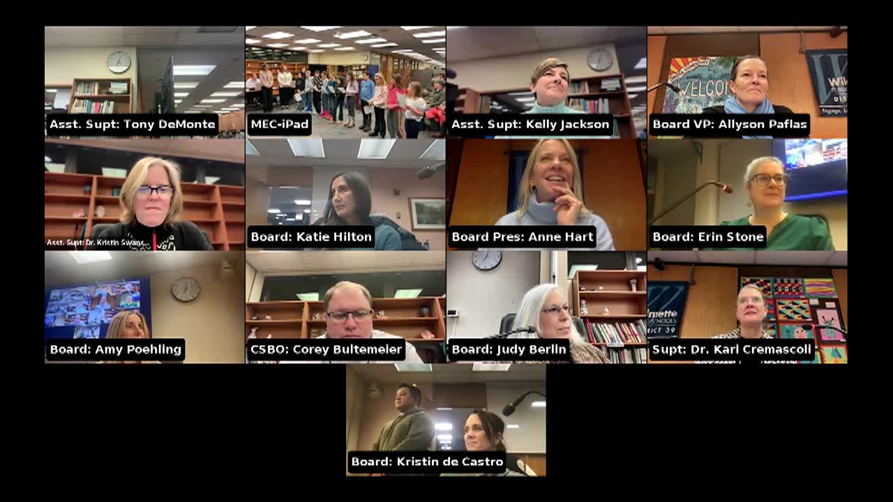 School Board Meeting 1/26/26