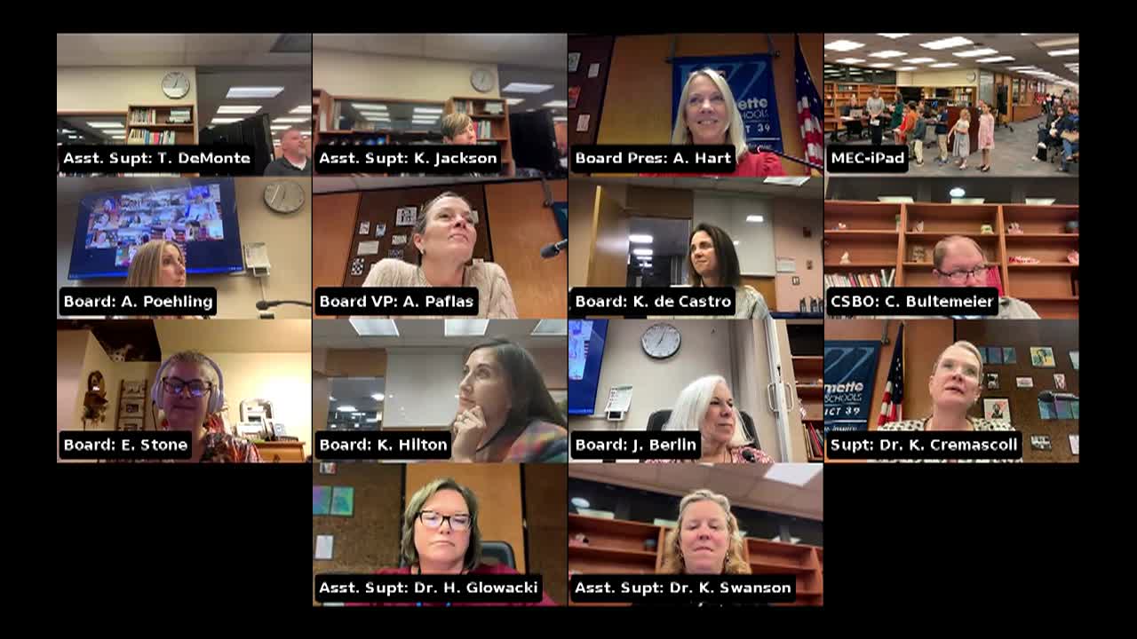 Thumbnail image for School Board Meeting 10/26/26